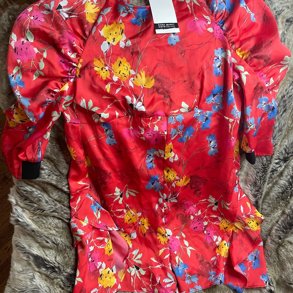 Red colorful jumpsuit